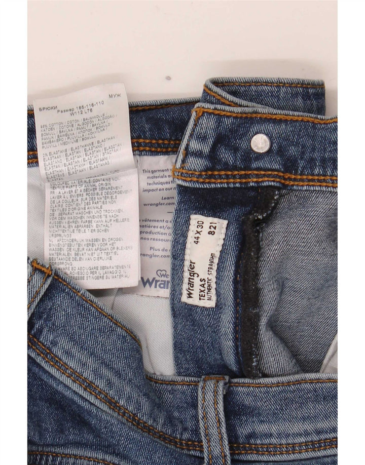 Wrangler Jean Droit Texas Homme W44 L30 Bleu Coton