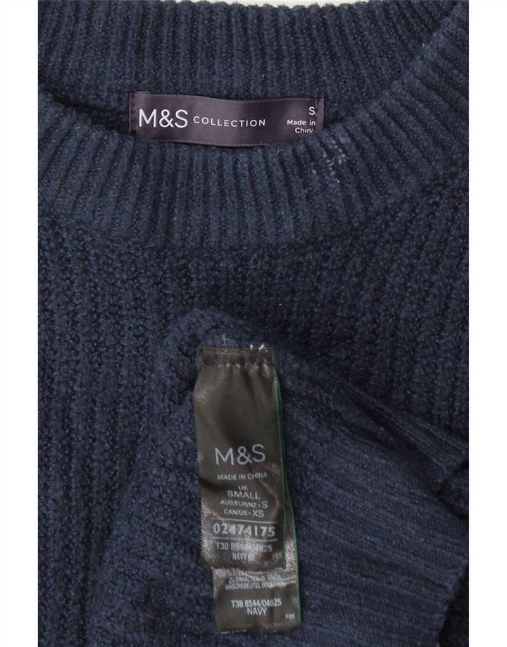 Marks & Spencer Débardeur court surdimensionné pour femme UK 10 Small Bleu marine