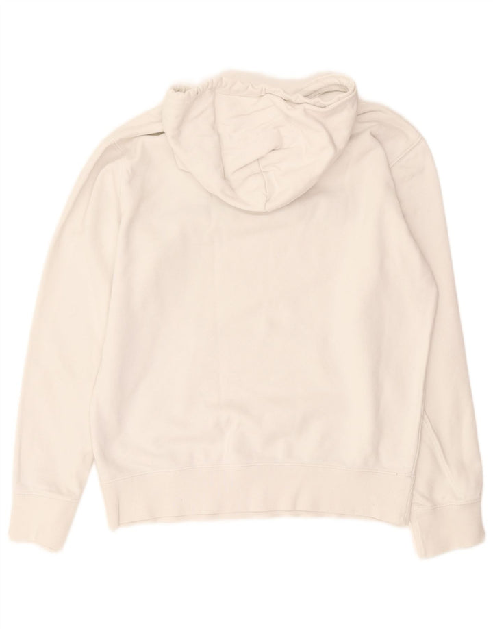 CHAMPION Pull à Capuche Graphique Homme Blanc Moyen Coton