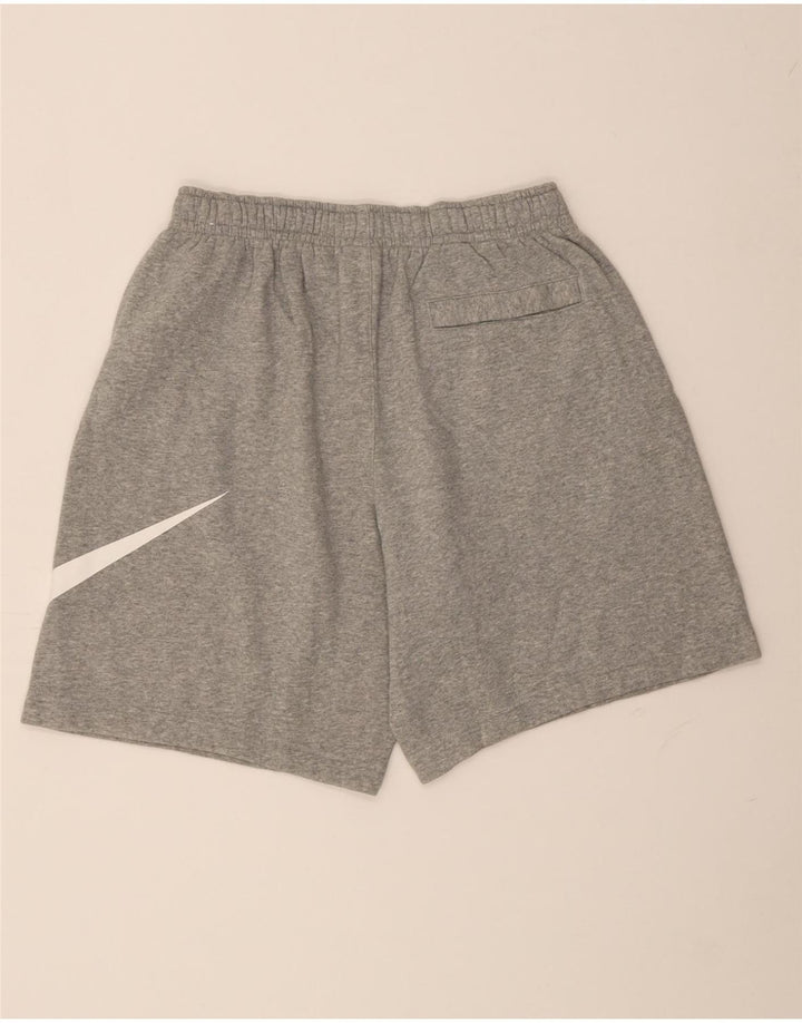 NIKE Mens Graphic Sport Shorts Large  Grey Cotton