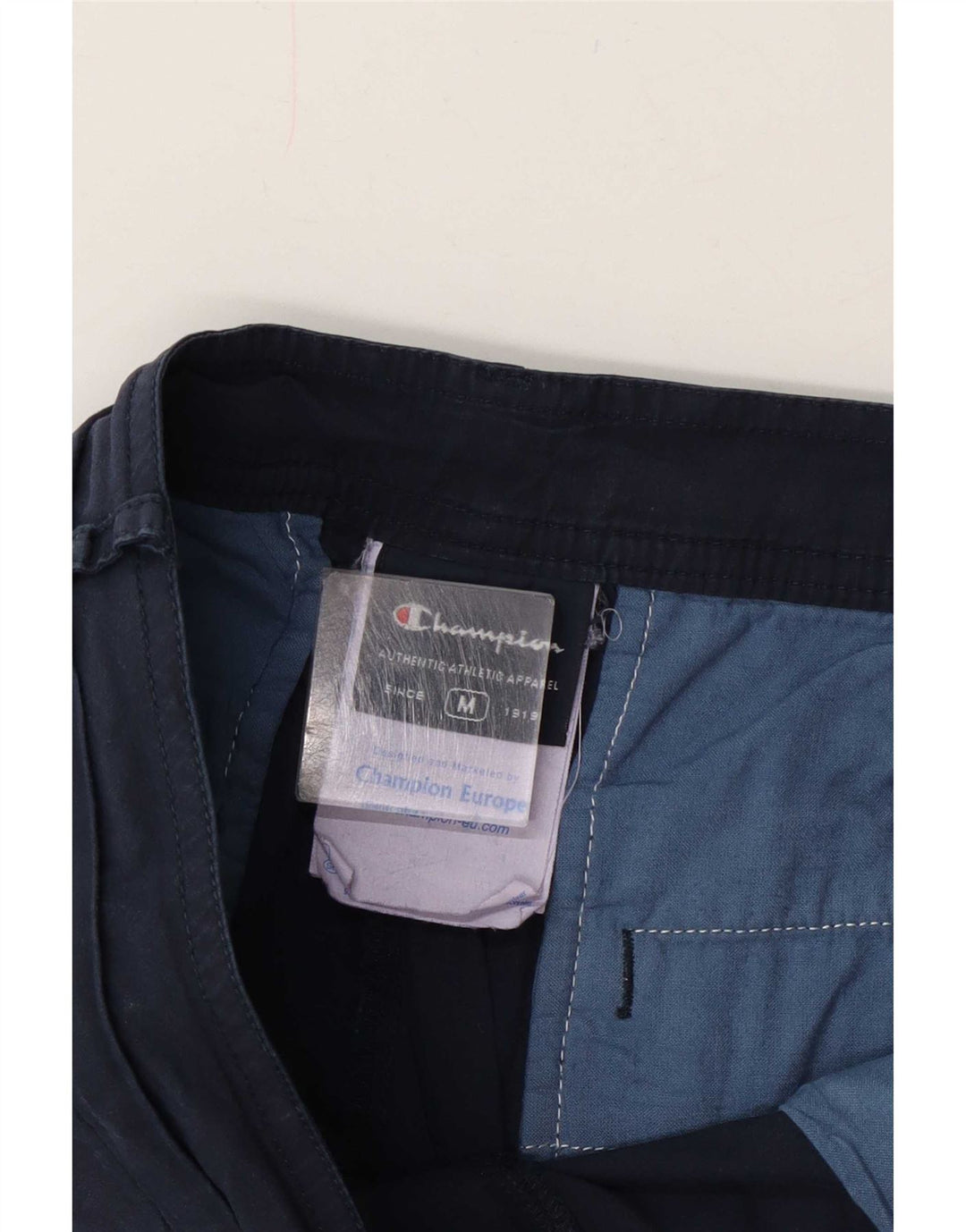 Champion Short Chino Homme Medium W32 Bleu Marine Coton
