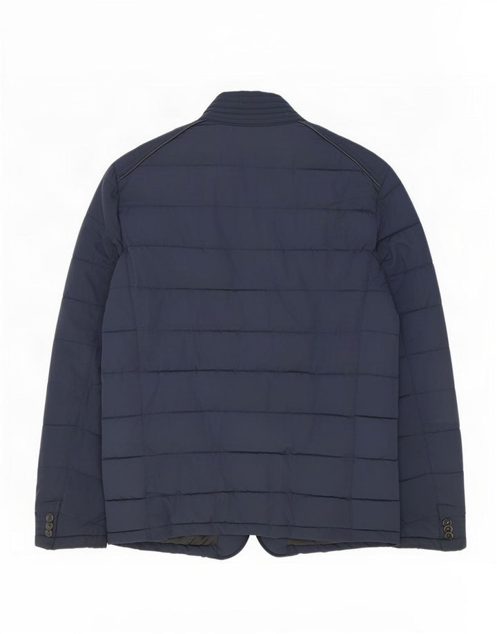 Zara Veste matelassée pour homme UK 38 Bleu marine moyen Polyester
