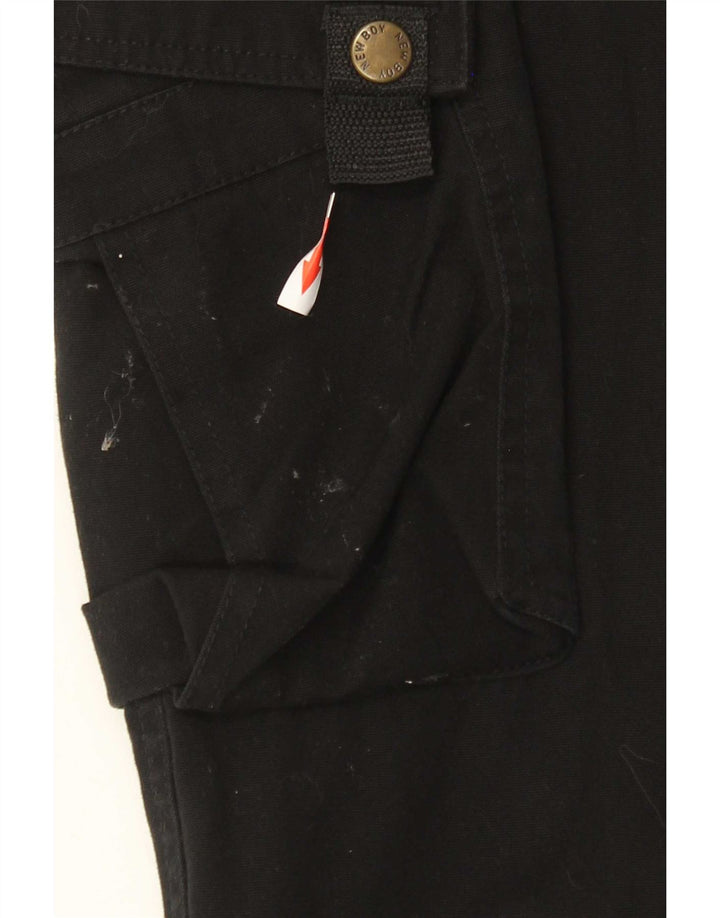 Pantalon cargo droit vintage pour hommes W33 L33 Noir