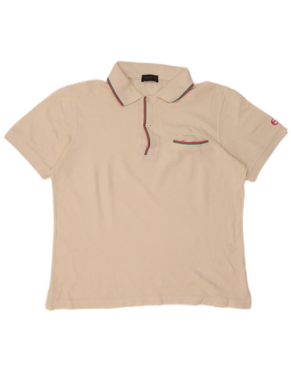 Sergio Tacchini Polo Homme EU 48 Coton Blanc Moyen