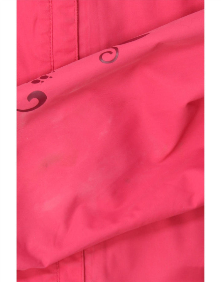 JACK WOLFSKIN Veste de pluie à capuche pour femme UK 10 Small Rose Polyamide