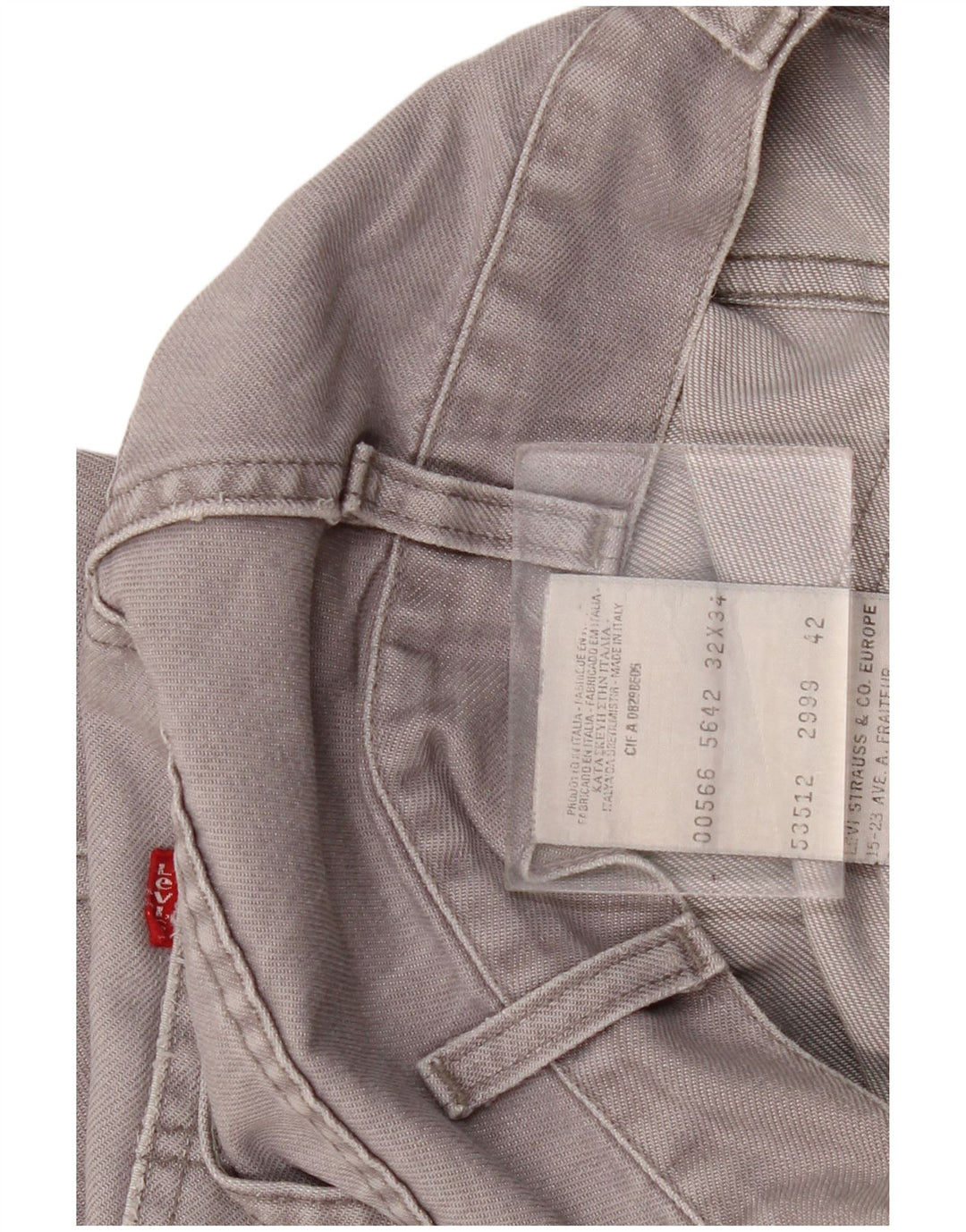 Levi's Jean Droit Femme W32 L28 Gris Coton