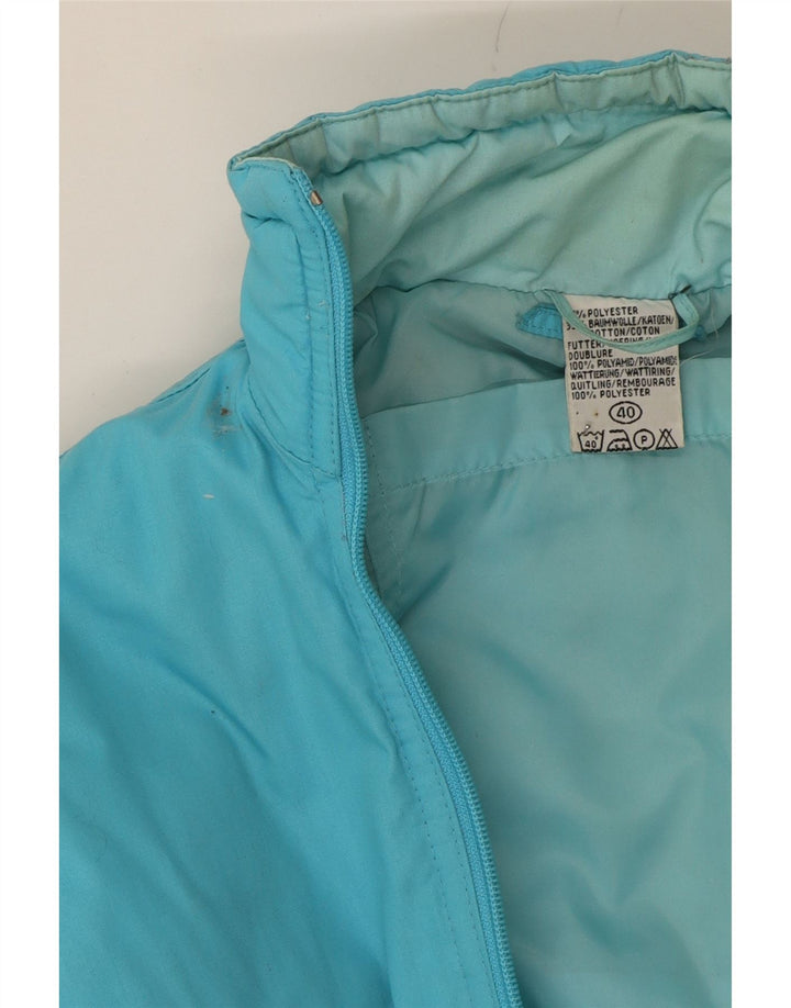 VINTAGE Mens Graphic Anorak Jacket UK 40 Large Blue Polyester Vintage Vintage and Second-Hand Vintage from Messina Hembry 