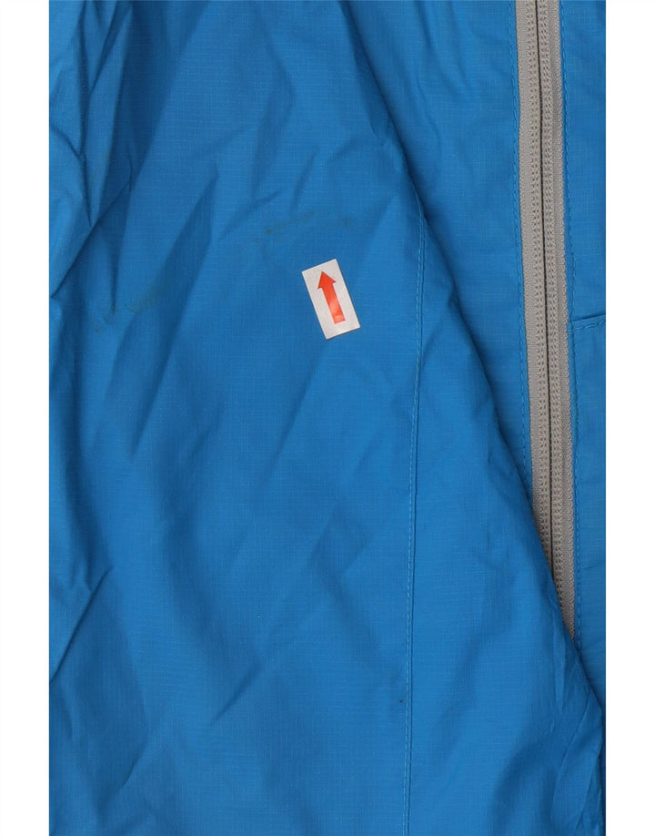 COLUMBIA Mens Interchange Rain Jacket UK 38 Medium Blue Colourblock Nylon Vintage Columbia and Second-Hand Columbia from Messina Hembry 