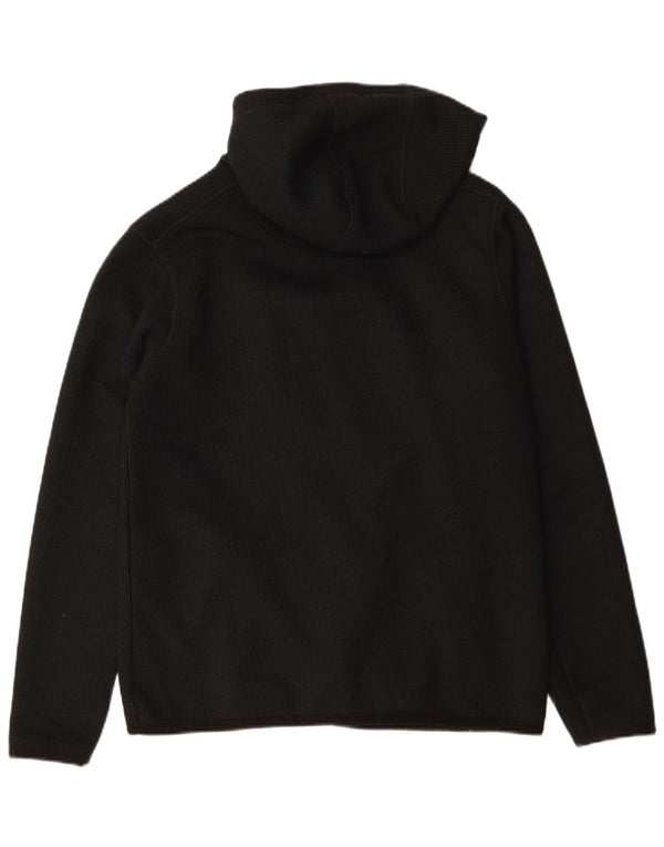 Weird Fish Mens Zip Hoodie Sweater Medium Black Polyester
