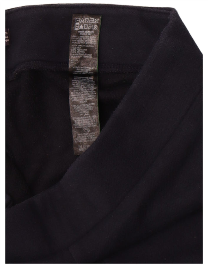 Marks & Spencer Leggings Femme UK 14 Large Bleu Marine Polyester