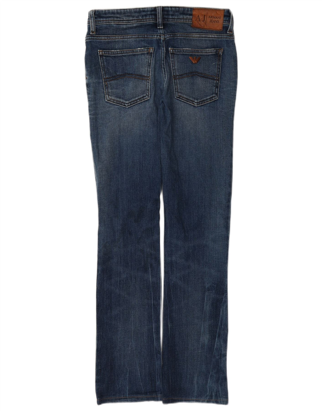 Armani Femme Jean Slim Bootcut W26 L29 Bleu Coton