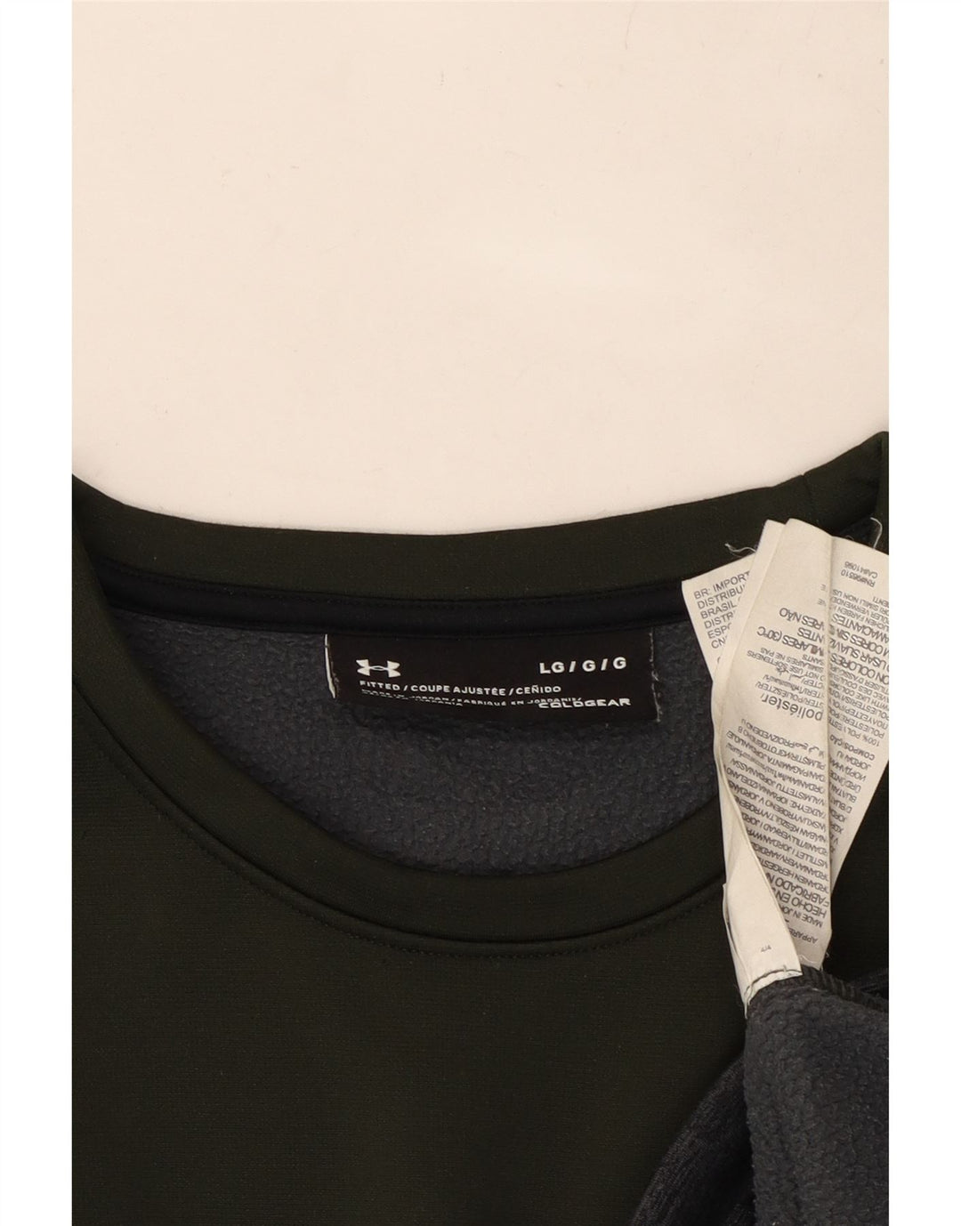 UNDER ARMOUR Sweat-shirt Cold Gear pour femme UK 16 Large Kaki