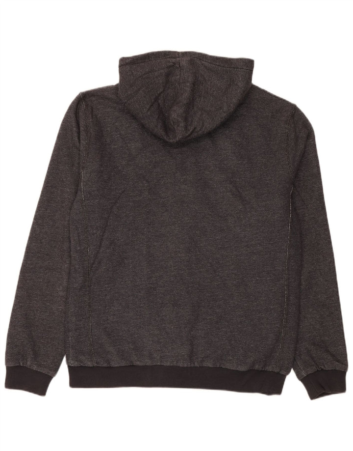 Quiksilver Pull à Capuche Zippé Homme Gris Moyen Coton