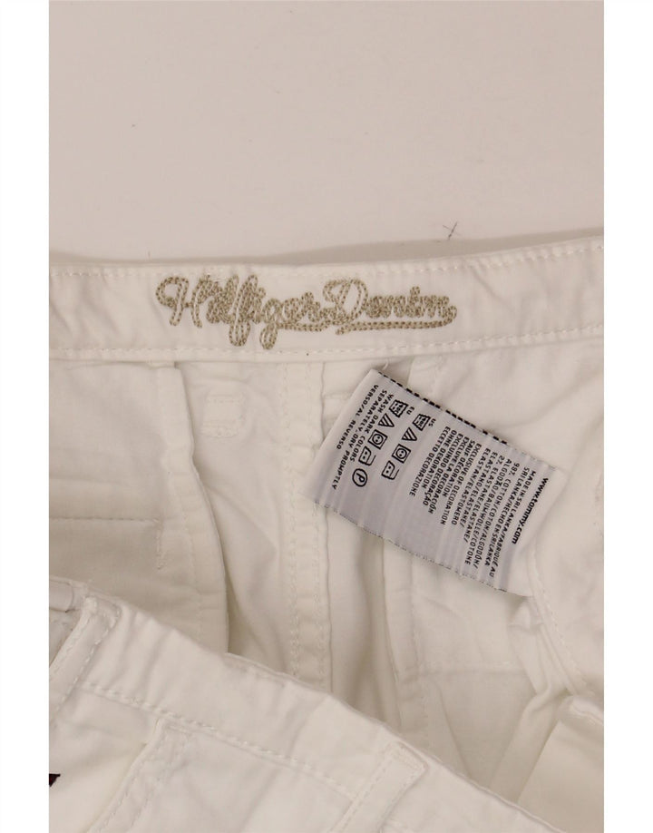 TOMMY HILFIGER Womens Chino Shorts W34 Large  White Cotton Vintage Tommy Hilfiger and Second-Hand Tommy Hilfiger from Messina Hembry 