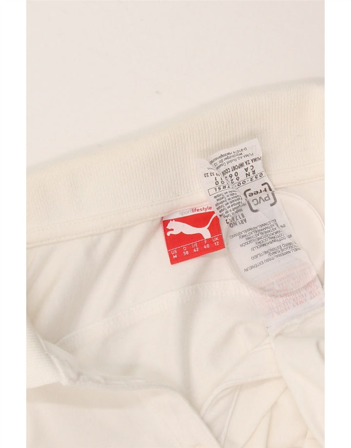 Puma Polo Femme UK 12 Coton Blanc Moyen