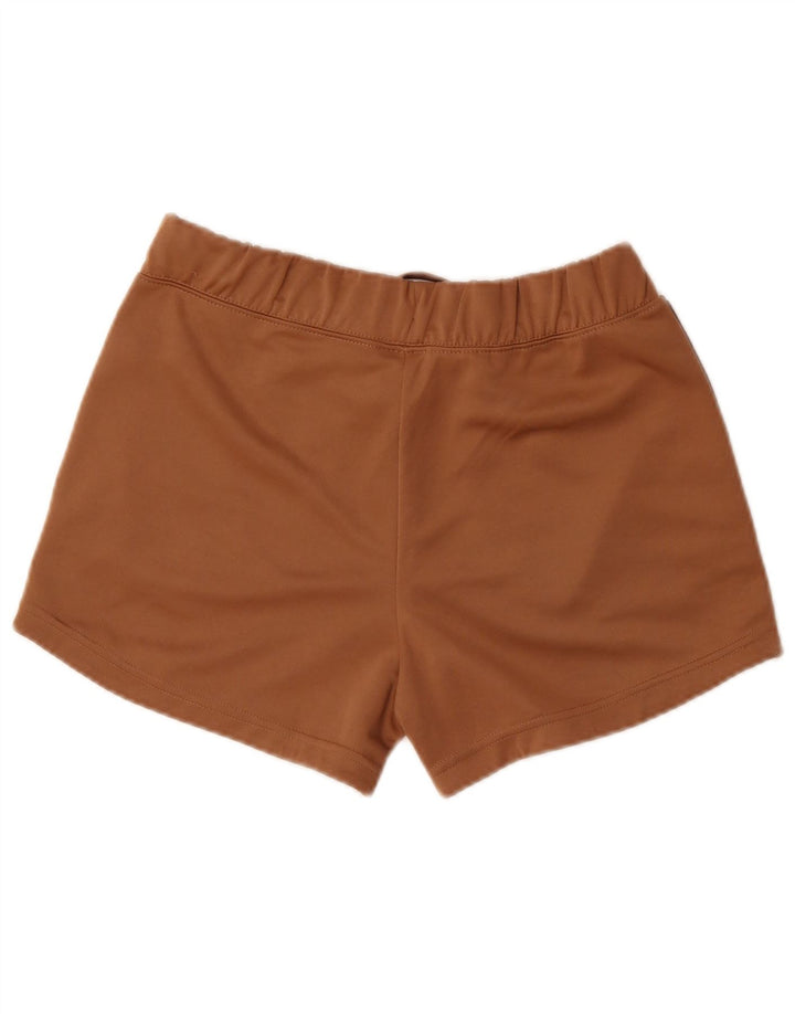 Nike Short de sport graphique pour femme UK 10 Petit Marron Polyester