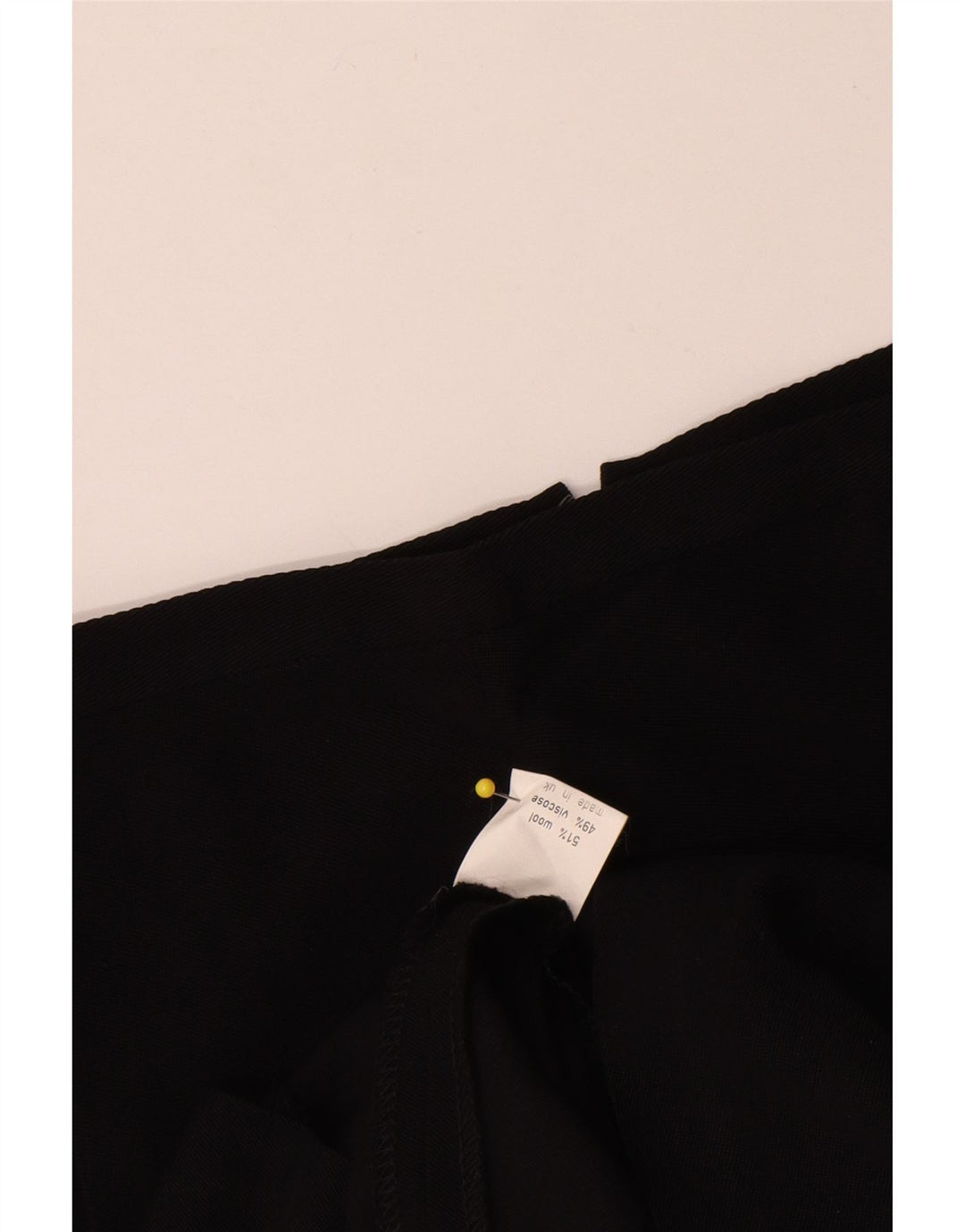 vintage Femme Jupe A-Line W30 Viscose Noir Moyen