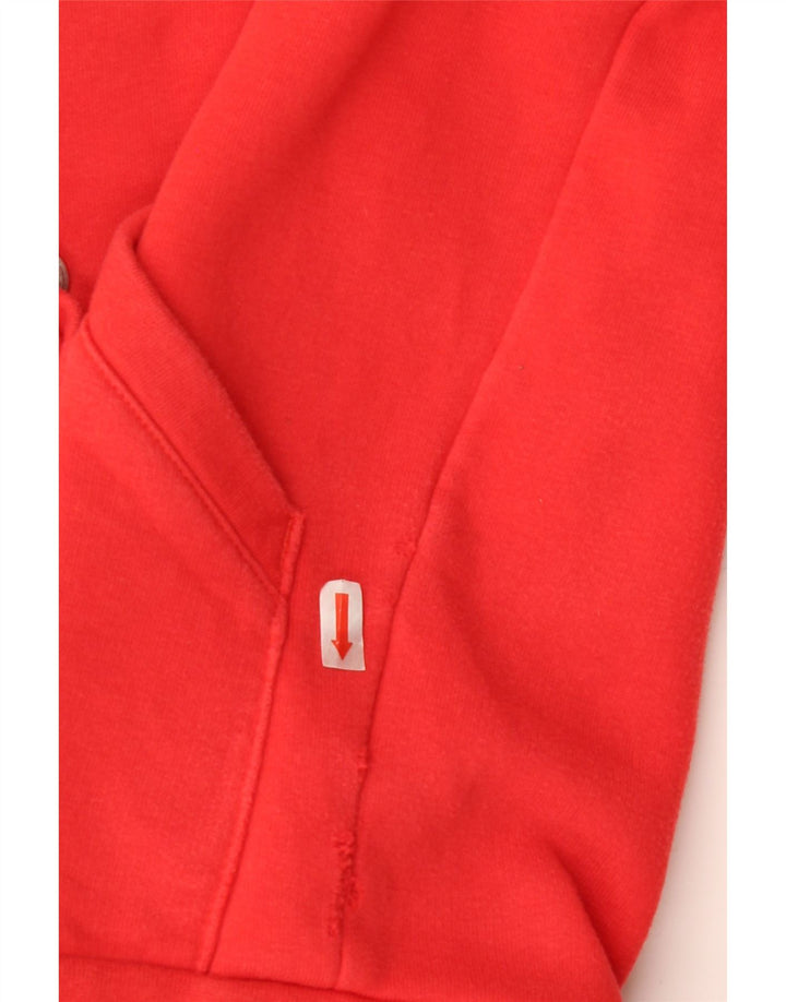 ELLESSE Boys Graphic Hooded Varsity Jacket 11-12 Years Red Cotton Vintage Ellesse and Second-Hand Ellesse from Messina Hembry 