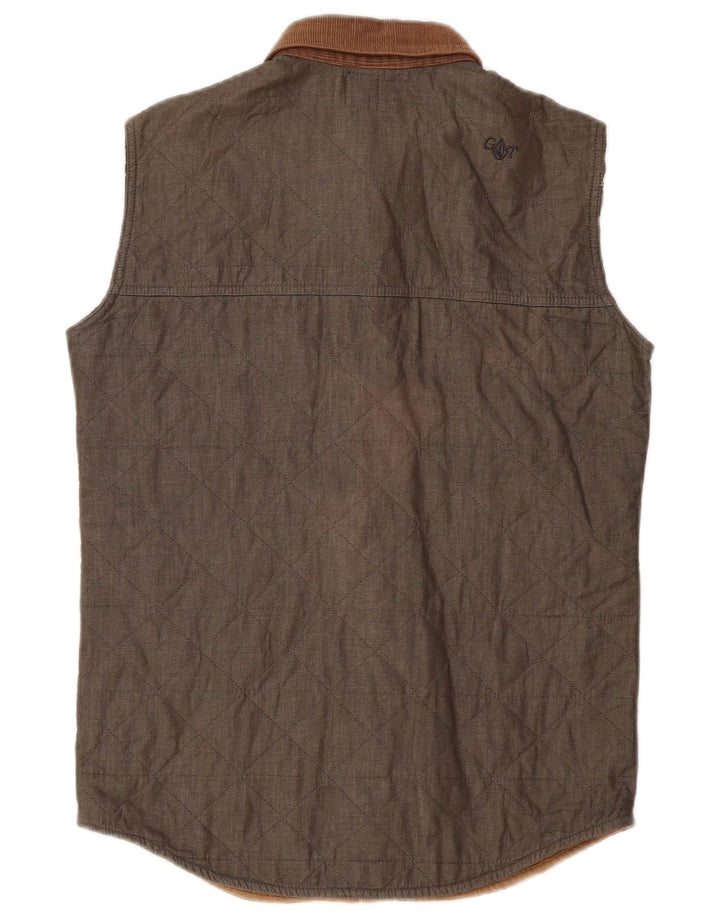 Volcom Gilet matelassé pour homme UK 36 Small Kaki Coton