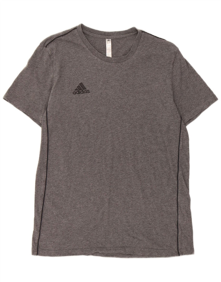 Adidas T-Shirt Homme Gris Moyen Coton