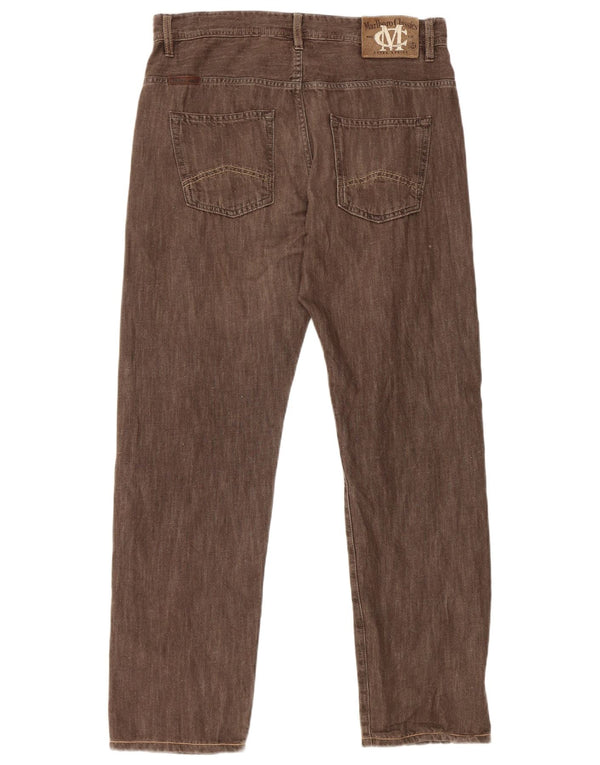 Marlboro Classics Jean droit homme W33 L30 coton marron