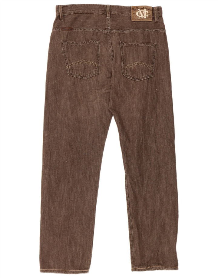 Marlboro Classics Jean droit homme W33 L30 coton marron