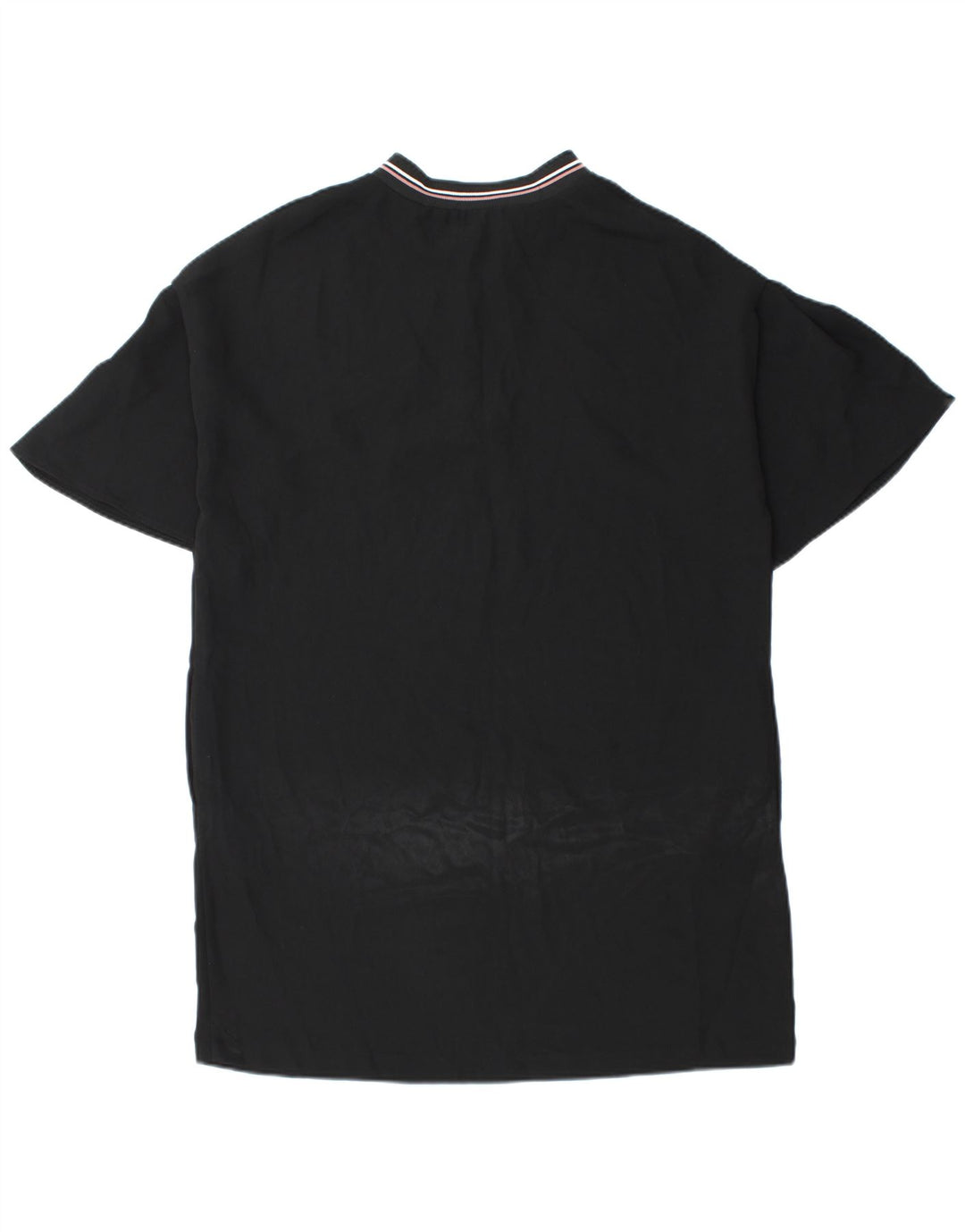 Zara Robe droite à col zippé pour femme UK 14 Polyester noir moyen