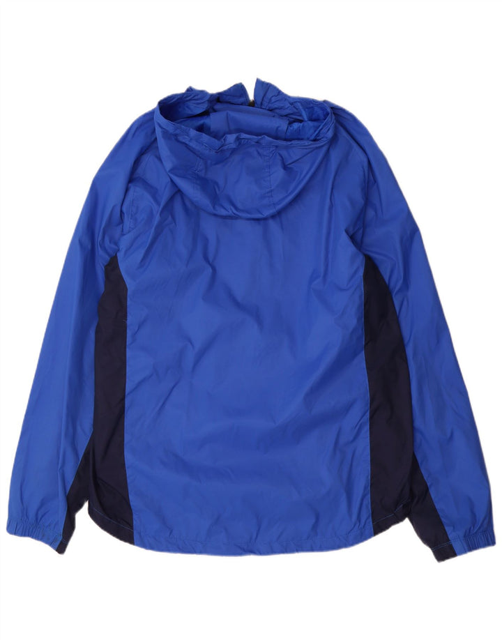 Nike Veste de pluie à capuche pour homme UK 38 Bleu moyen Colorblock Nylon