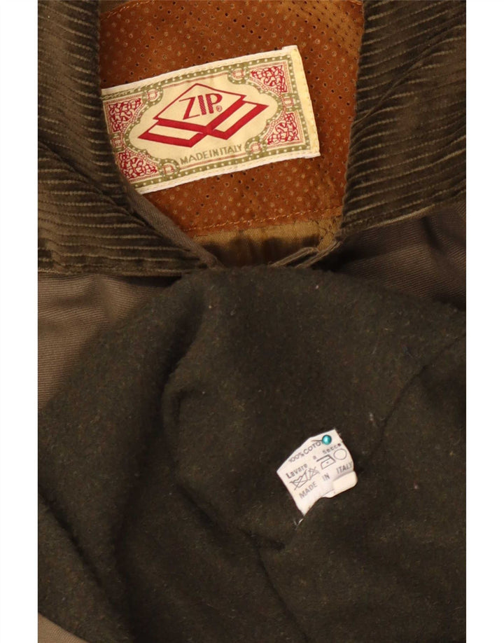 Zip Duffle Coat Oversize Femme UK 18 XL Kaki Coton