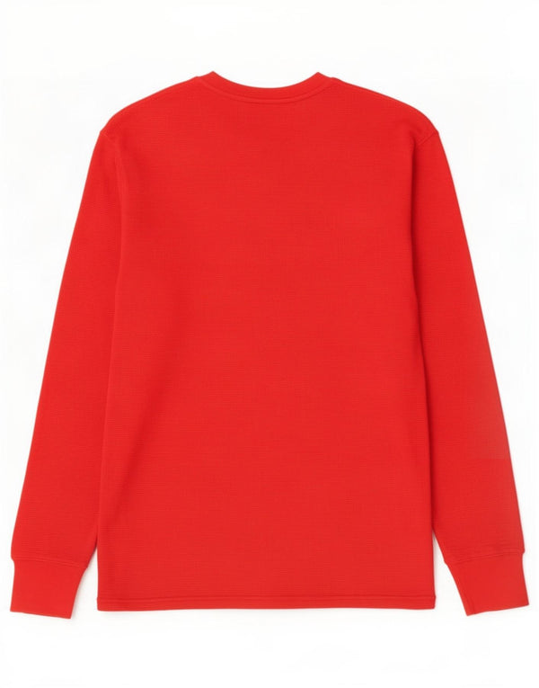 Polo Ralph Lauren Haut régulier à manches longues pour hommes Petit coton rouge