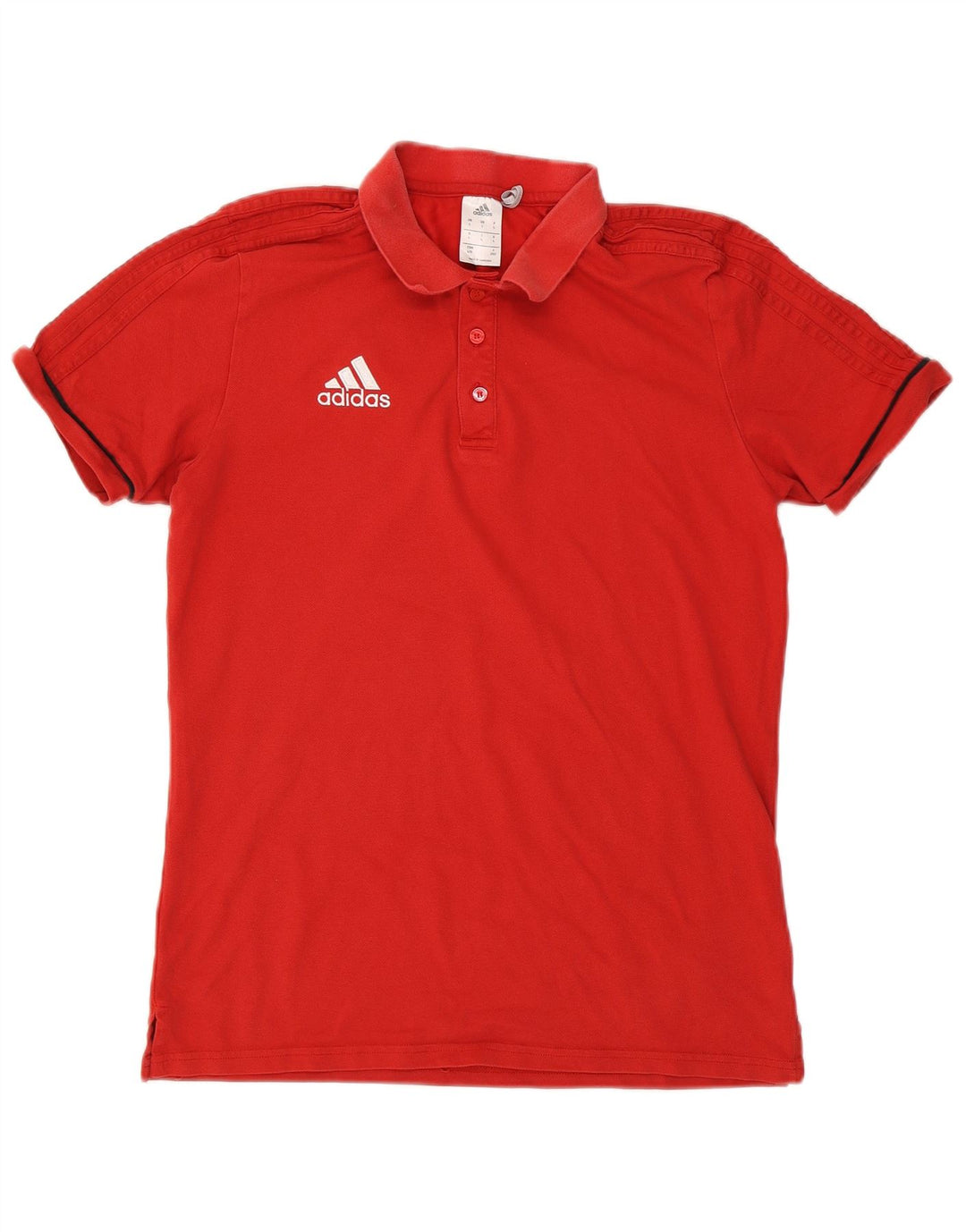 Adidas Hommes Climalite Polo Grand Rouge Coton
