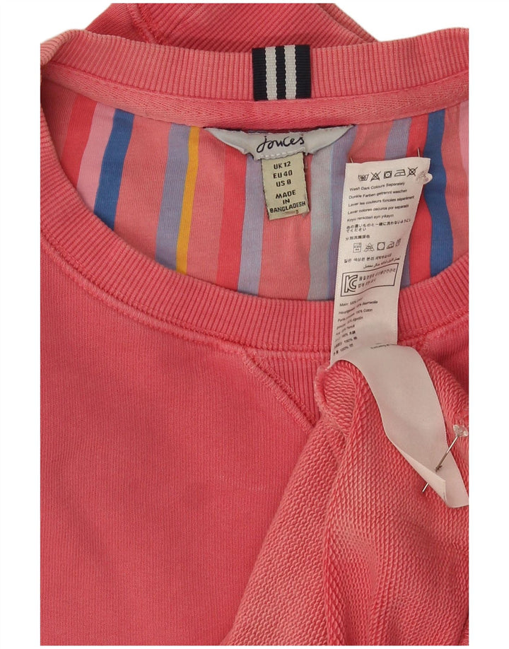 Joules Sweat-shirt pour femme UK 42 en coton rose moyen