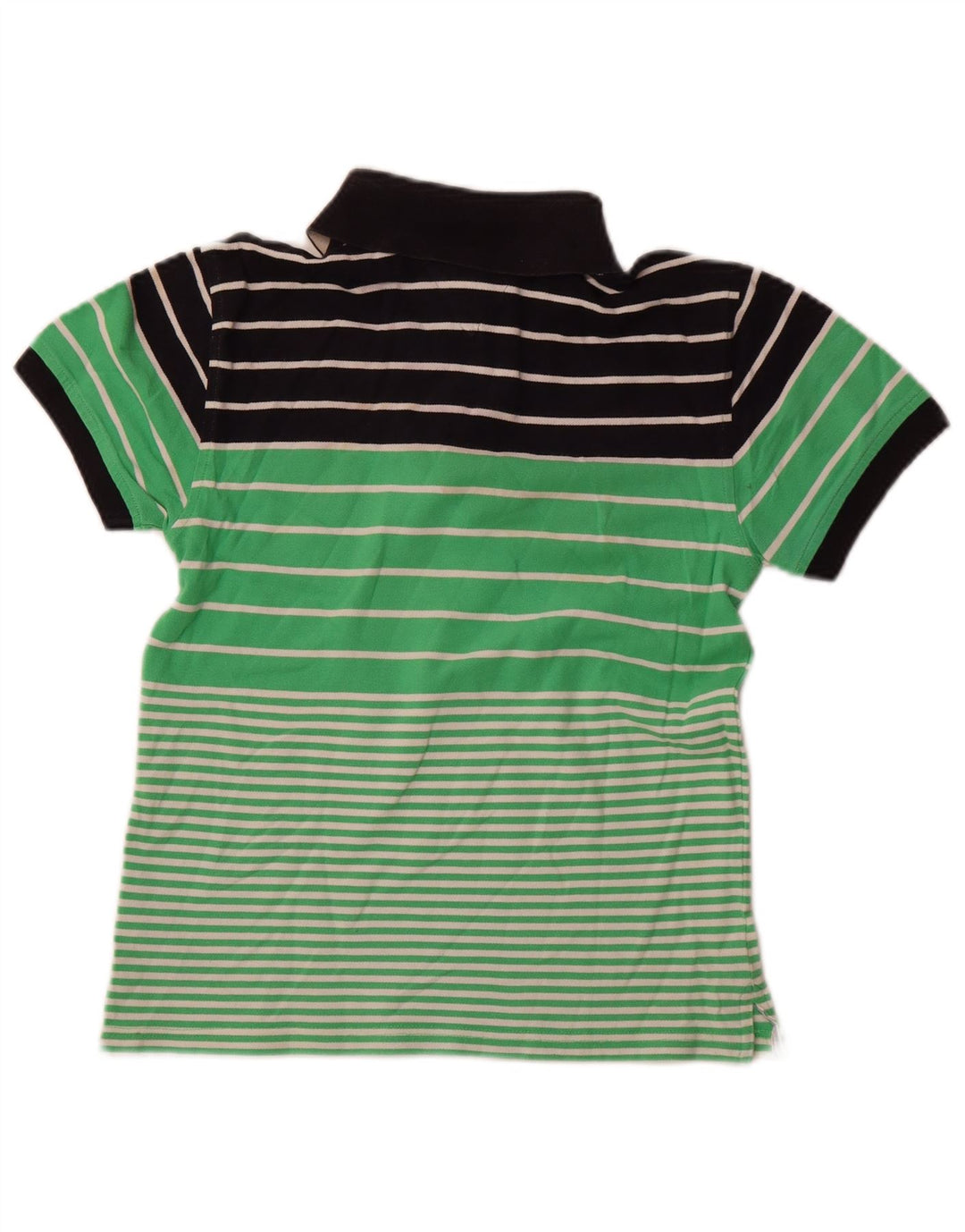 TOMMY HILFIGER Polo Fille 11-12 ans Vert Colourblock Coton