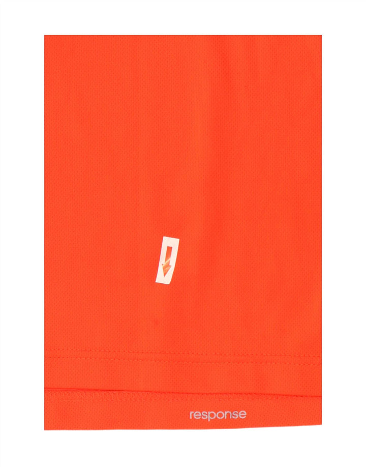 Adidas Hommes Climalite T-Shirt Haut Large Orange Polyester