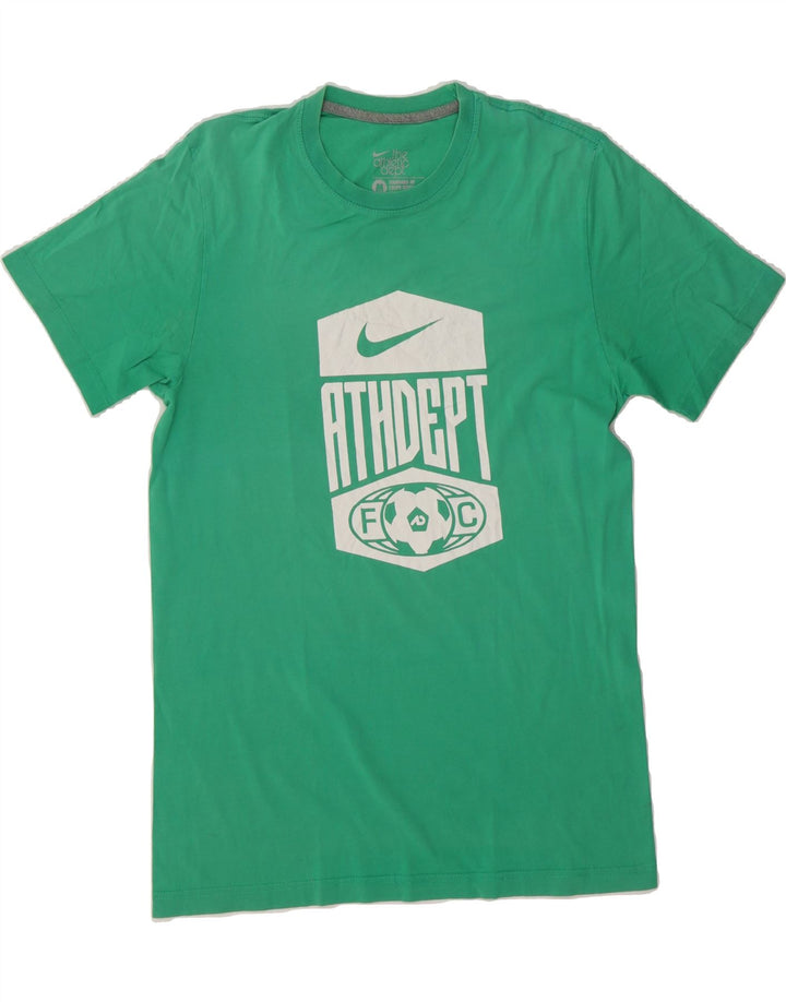 NIKE Mens Standard Fit Graphic T-Shirt Top Medium Green Cotton Vintage Nike and Second-Hand Nike from Messina Hembry 