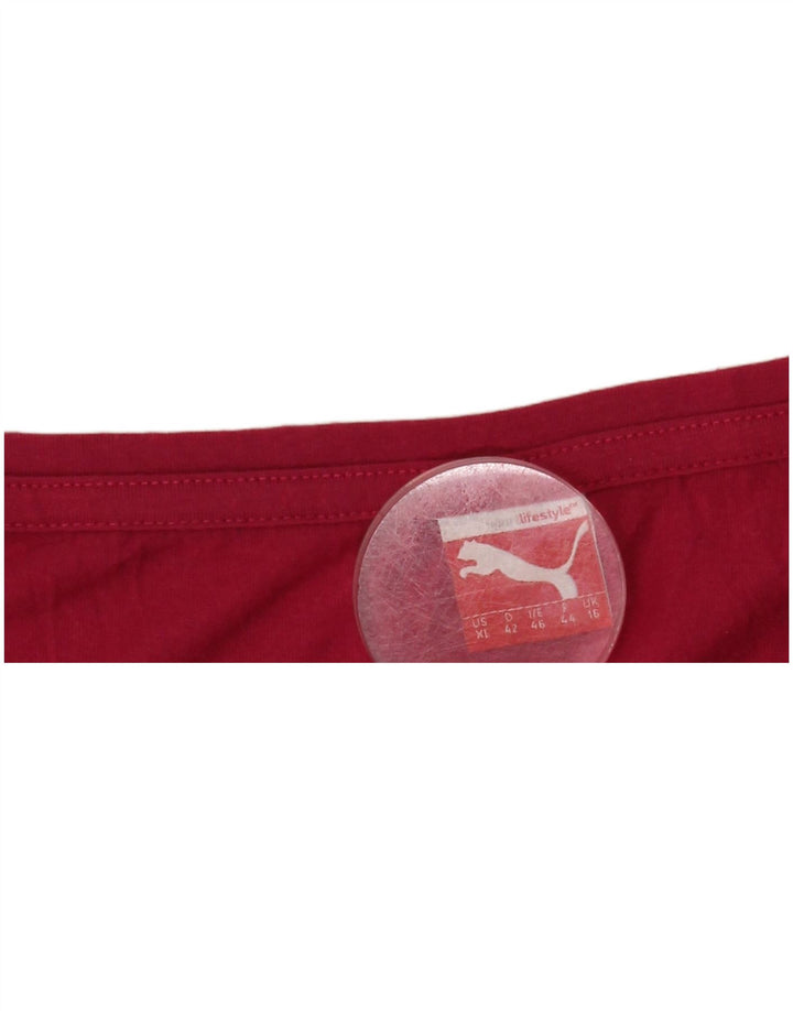 PUMA T-shirt court pour femme UK 16 Large Rose