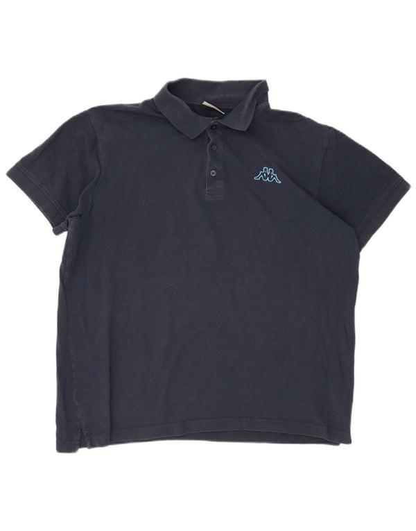 Kappa Polo Homme XL Bleu Marine Coton
