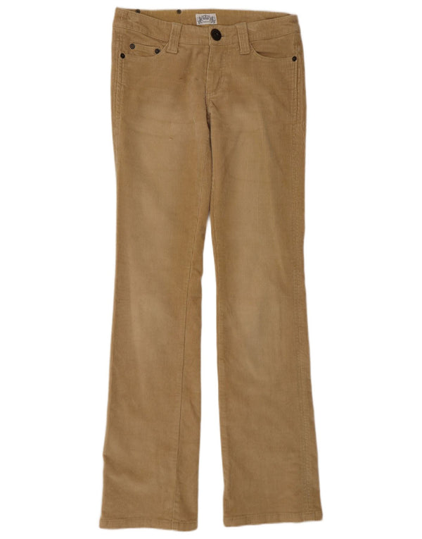 Madonna Pantalon bootcut en velours côtelé pour femme XS W28 L33 Coton beige