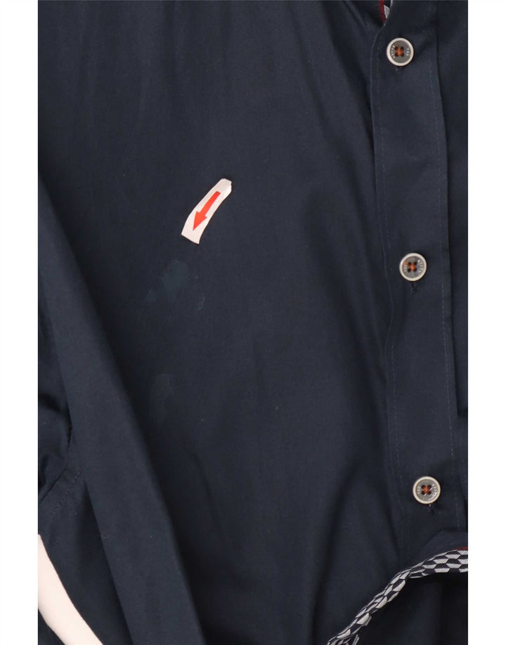 Ted Baker Chemise Homme Taille 6 2XL Bleu Marine Coton
