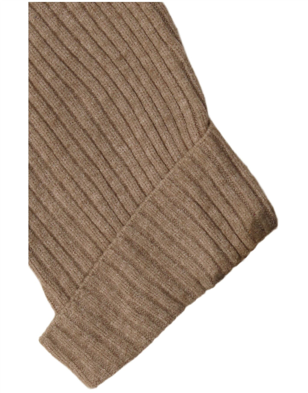 Zara Pull court surdimensionné à col roulé pour femme UK 14 Beige moyen