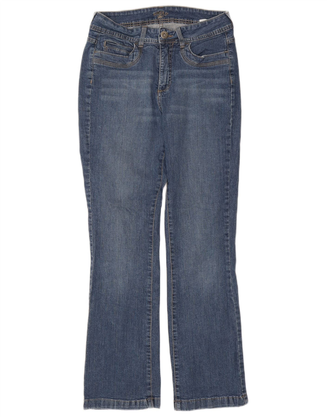 Lee Jeans Bootcut Riders pour femme US 10 Large W30 L30 Bleu Coton