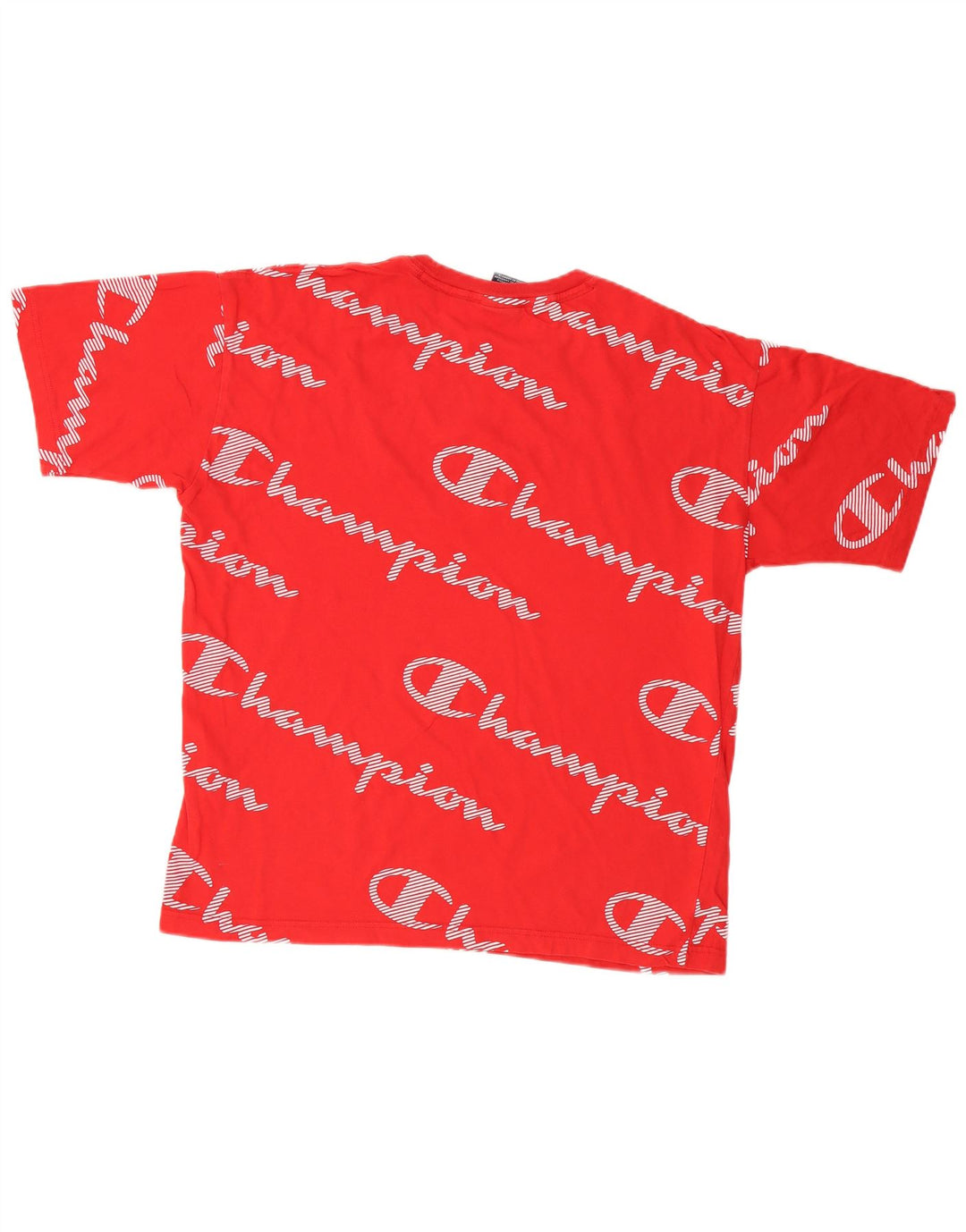 CHAMPION T-Shirt Graphique Homme Grand Rouge Coton