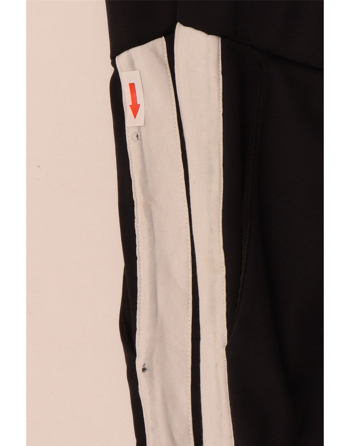 Converse Pantalon de survêtement pour femme UK 44 Medium Black Colourblock Nylon