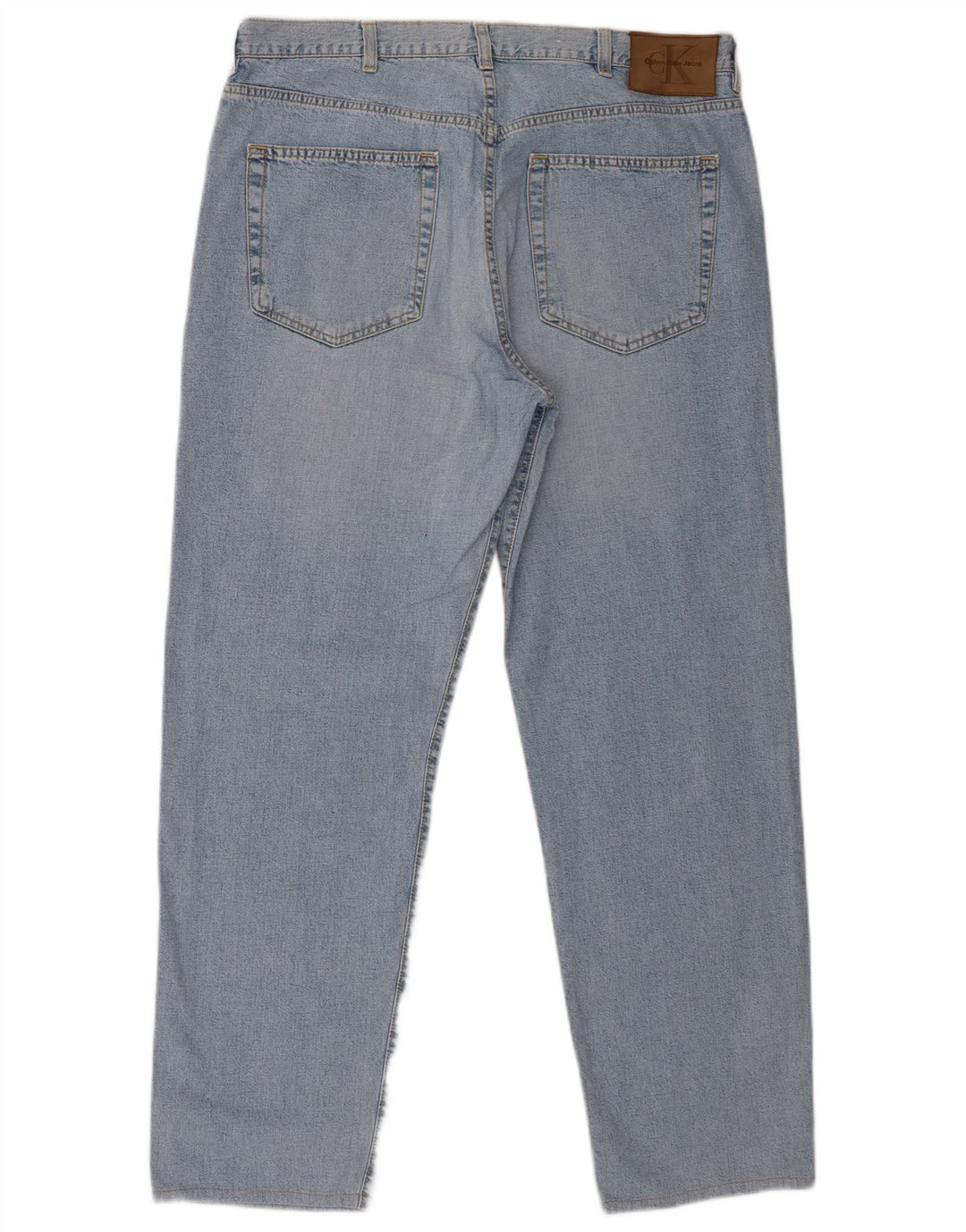 Calvin Klein Jean droit homme W38 L29 bleu coton