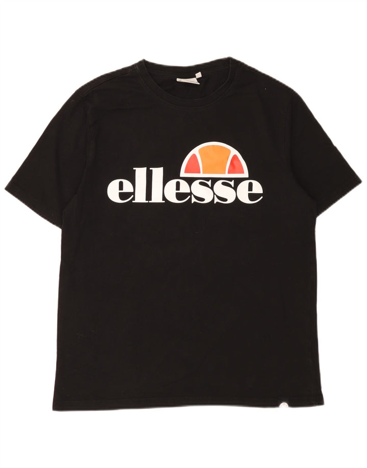 Ellesse T-Shirt Graphique Homme Petit Noir Coton