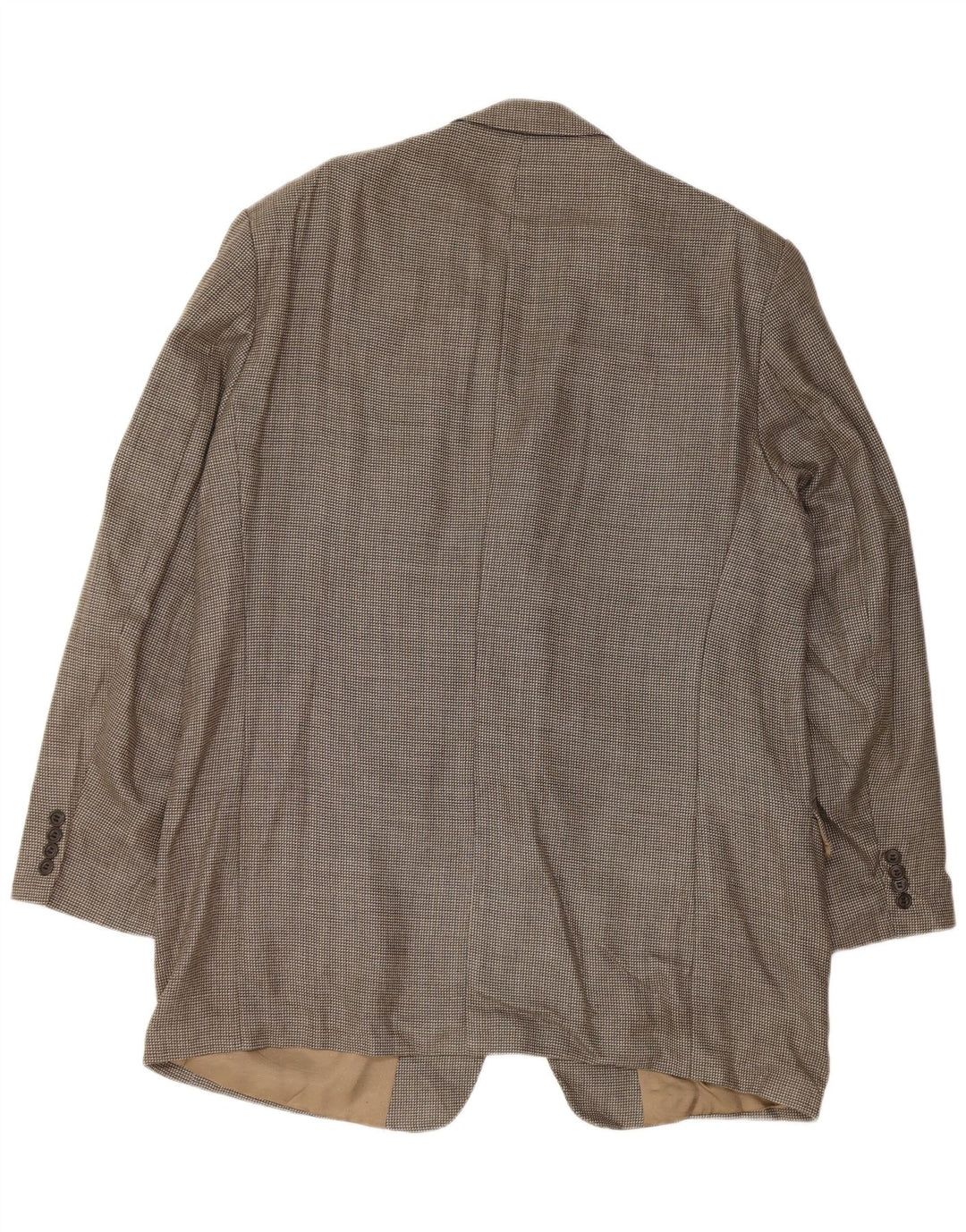 CALVIN KLEIN Veste Blazer 3 Boutons Homme Taille 46 XL Gris Check Soie