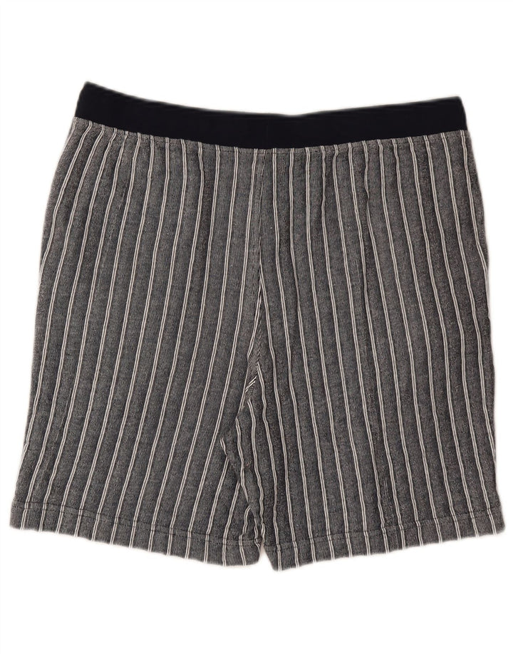 Marks & Spencer Short décontracté pour homme en coton rayé bleu marine
