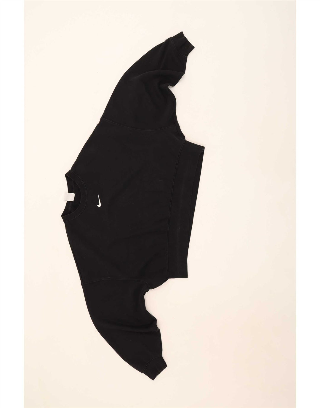 Nike Sweat-shirt surdimensionné pour femme UK 10 Petit coton noir
