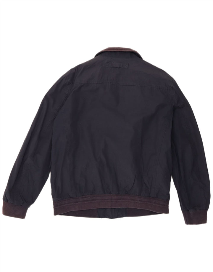 Gant Veste Bomber Homme UK 40 Large Bleu Marine Coton