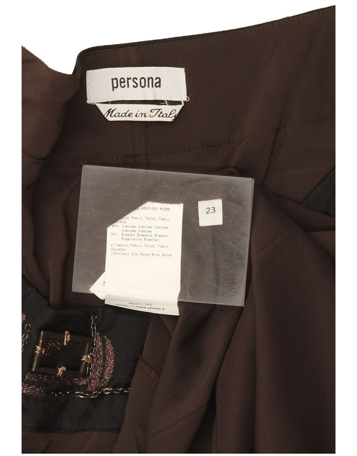 Persona Chemisier Femme Top Taille 23 Viscose Marron Moyen